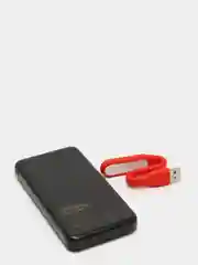 Черный внешний аккумулятор 10000 mAh, 2 USB 2.1A, Micro USB, Type-C, MС PB33-10