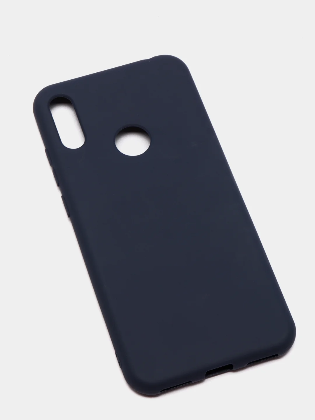 Темно-синий чехол Honor 8A, 8A Prime, Huawei Y6 2019, Y6 Prime 2019, Y6s силиконовый цветной матовый