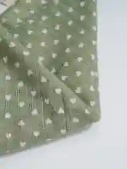 Оливковый платок-бандана LERAY "Сердечки", хлопок, 60*60 см