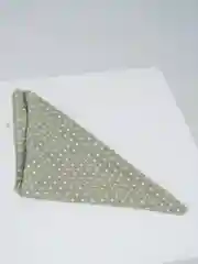 Оливковый платок-бандана LERAY "Сердечки", хлопок, 60*60 см