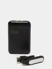 Черный внешний аккумулятор 5000 mAh 2USB 2.1A, Micro USB/Type-C, MC PB33-05