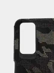 Коричневый чехол Huawei Honor 10X Lite, Хуавей Хонор 10Х Лайт, силиконовый камуфляж