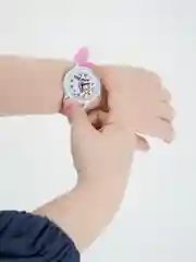 Розовый часы детские, с силиконовым ремешком