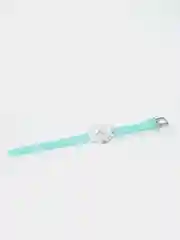 Бирюзовый часы детские, с силиконовым ремешком