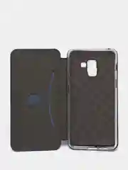 Синий чехол-книжка на Samsung Galaxy A8 2018, Самсунг Галакси А8 2018