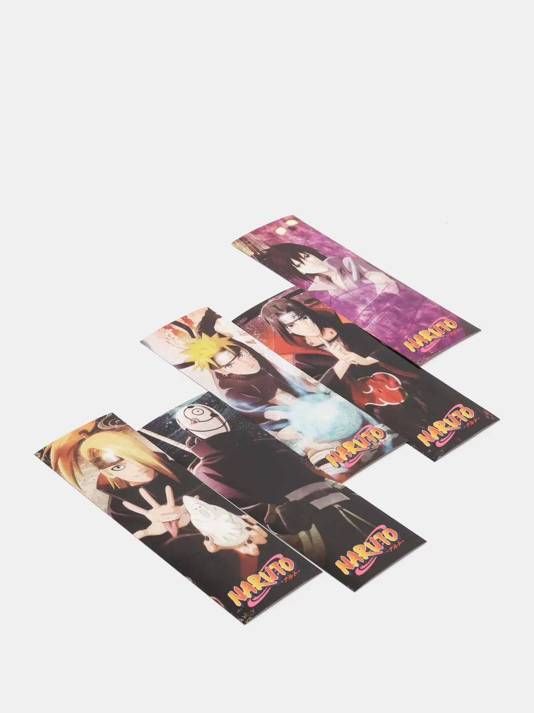Набор книжных закладок по аниме "Naruto", 10 штук