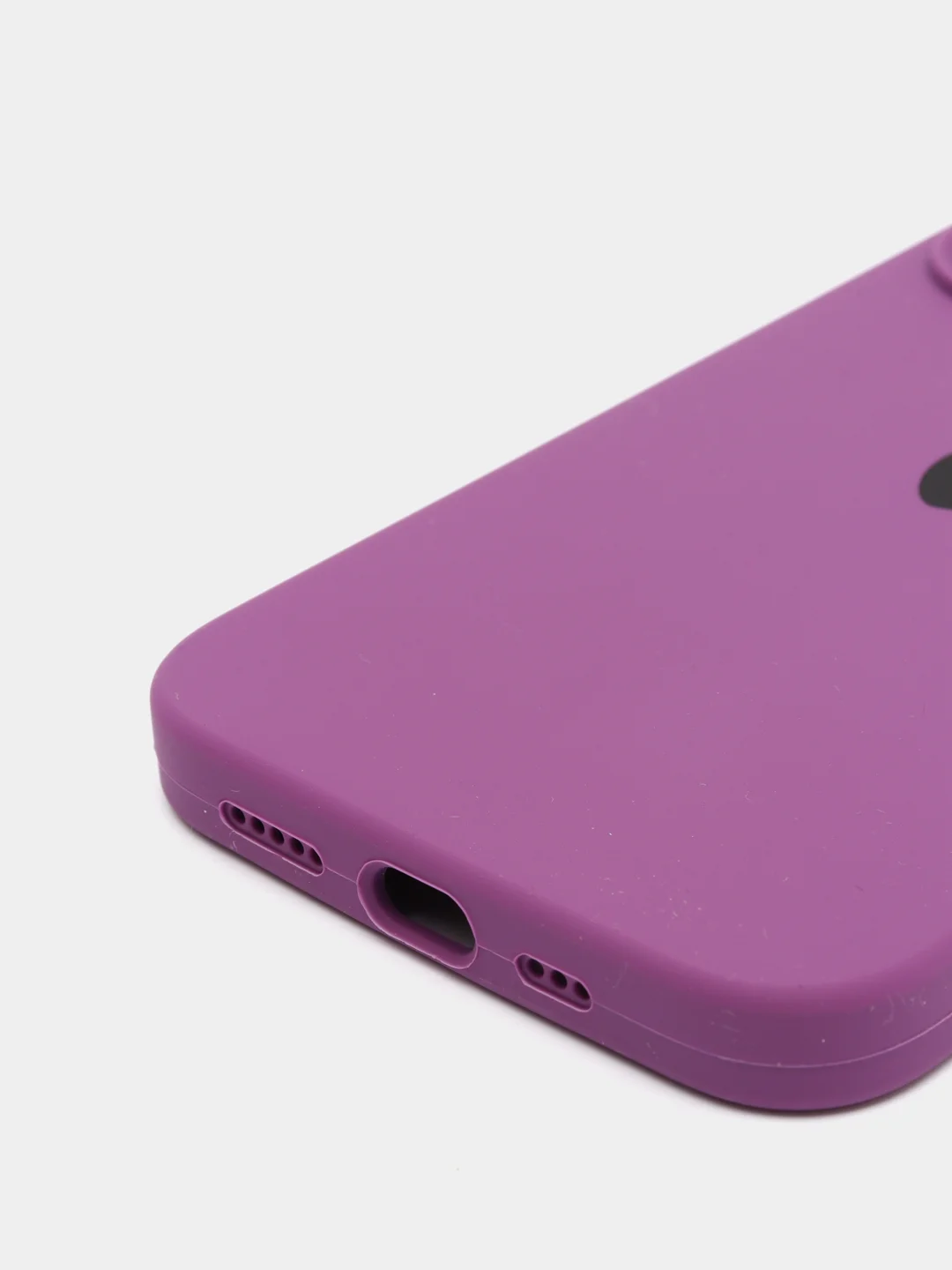 Пурпурный чехол Silicone Case для iPhone 13 Pro с закрытым низом