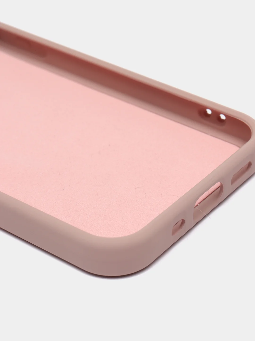 Коралловый меланж чехол Apple iPhone 12 mini (5.4") silicone case силиконовый с закрытым низом бархат внутри