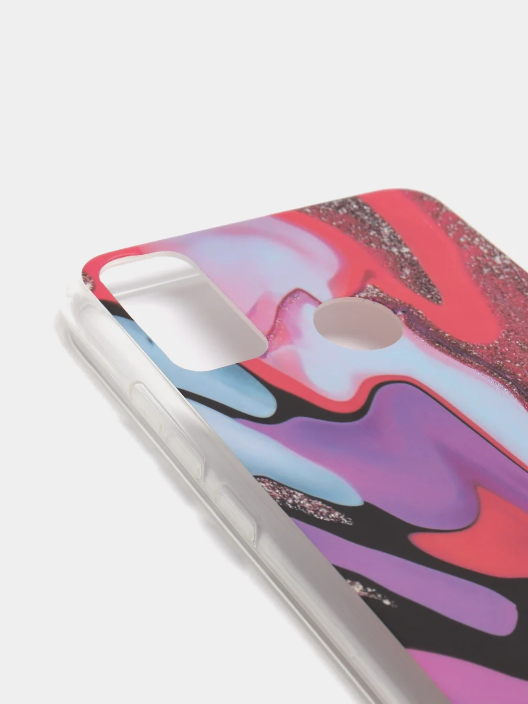 Пурпурный чехол Huawei Honor 9X Lite, Honor 8X, Хонор 8Х, силиконовый с мраморным рисунком