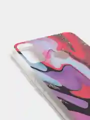 Пурпурный чехол Huawei Honor 9X Lite, Honor 8X, Хонор 8Х, силиконовый с мраморным рисунком