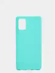 Бирюзовый чехол Samsung Galaxy A71, Самсунг Галакси А71 силиконовый, цветной, матовый