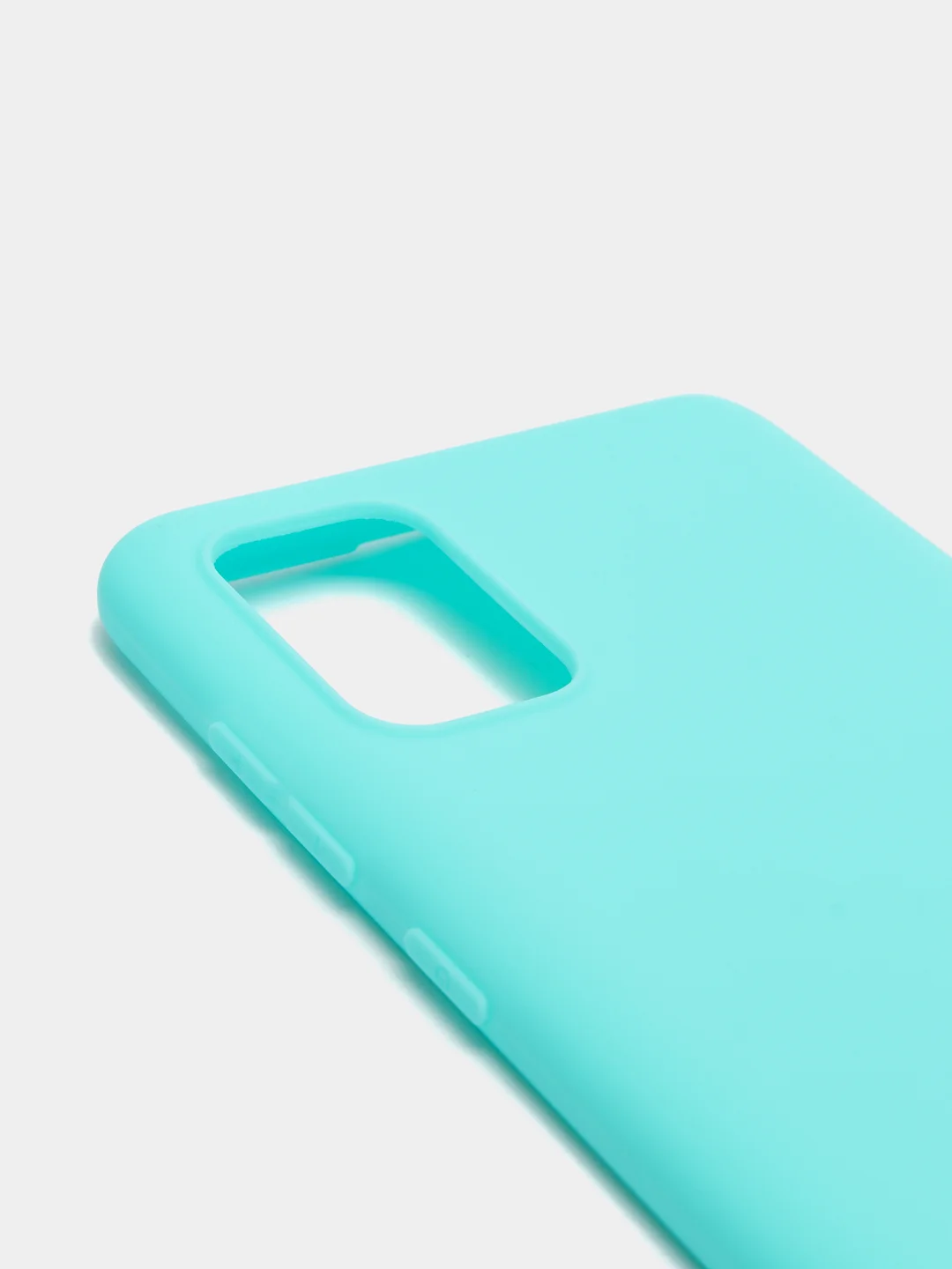 Бирюзовый чехол Samsung Galaxy A71, Самсунг Галакси А71 силиконовый, цветной, матовый