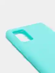 Бирюзовый чехол Samsung Galaxy A71, Самсунг Галакси А71 силиконовый, цветной, матовый