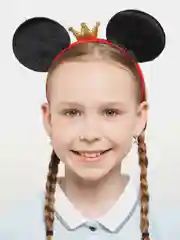 Алый карнавальный ободок