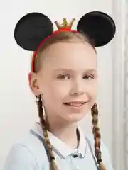 Алый карнавальный ободок