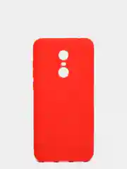 Красный чехол для Xiaomi Redmi 5 Plus (Сяоми Редми 5 Плюс), силиконовый, цветной, матовый