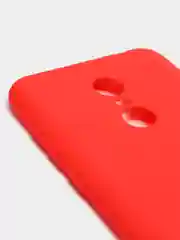 Красный чехол для Xiaomi Redmi 5 Plus (Сяоми Редми 5 Плюс), силиконовый, цветной, матовый