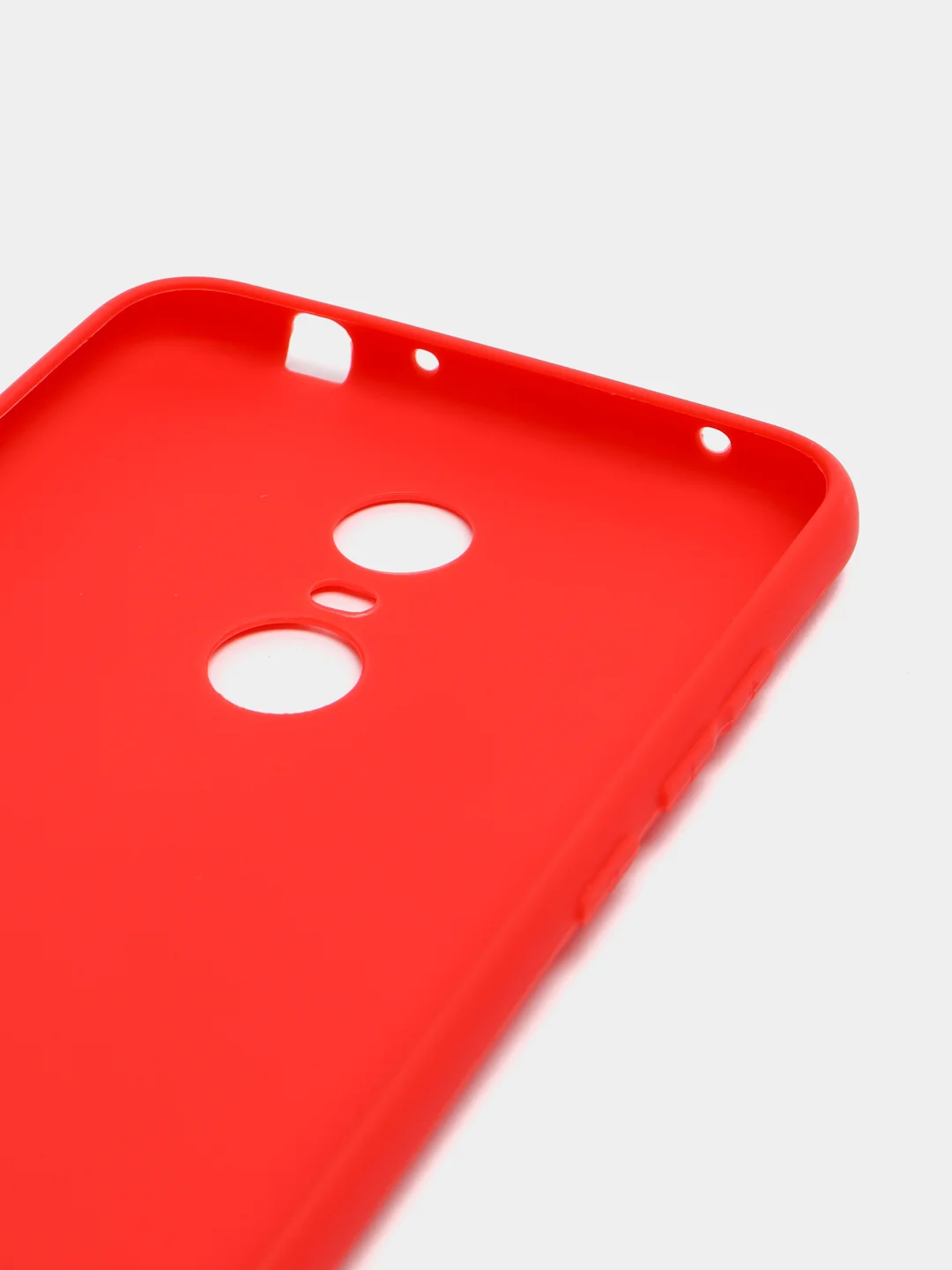 Красный чехол для Xiaomi Redmi 5 Plus (Сяоми Редми 5 Плюс), силиконовый, цветной, матовый