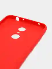 Красный чехол для Xiaomi Redmi 5 Plus (Сяоми Редми 5 Плюс), силиконовый, цветной, матовый
