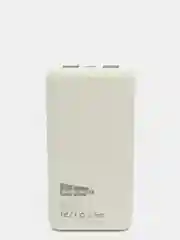 Белый внешний аккумулятор 10000 mAh, 2 USB 2.1A, Micro USB, Type-C, MС PB33-10