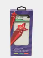 Белый внешний аккумулятор 10000 mAh, 2 USB 2.1A, Micro USB, Type-C, MС PB33-10