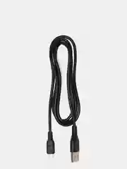 Черный кабель зарядный micro USB-Android, GoPower GP01M
