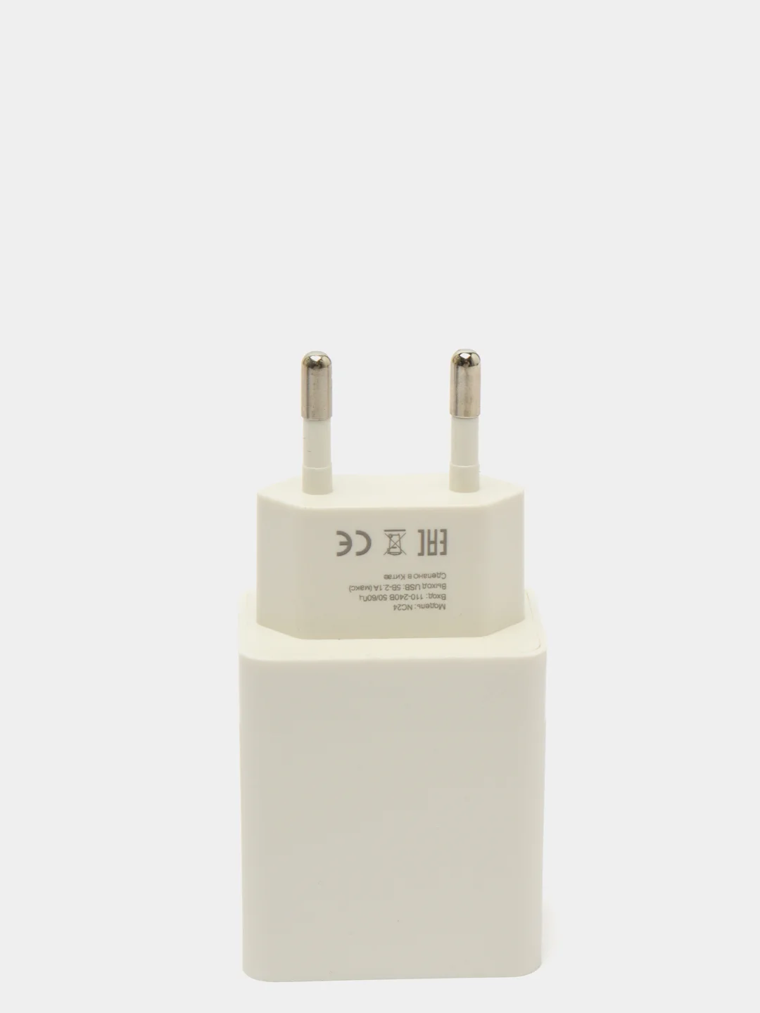 Белый сетевое зарядное устройство 2,1 А, Блок питания 2 USB, Зарядка, MC NC24