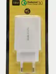 Белый блок питания 18W для быстрой зарядки QC 3.0