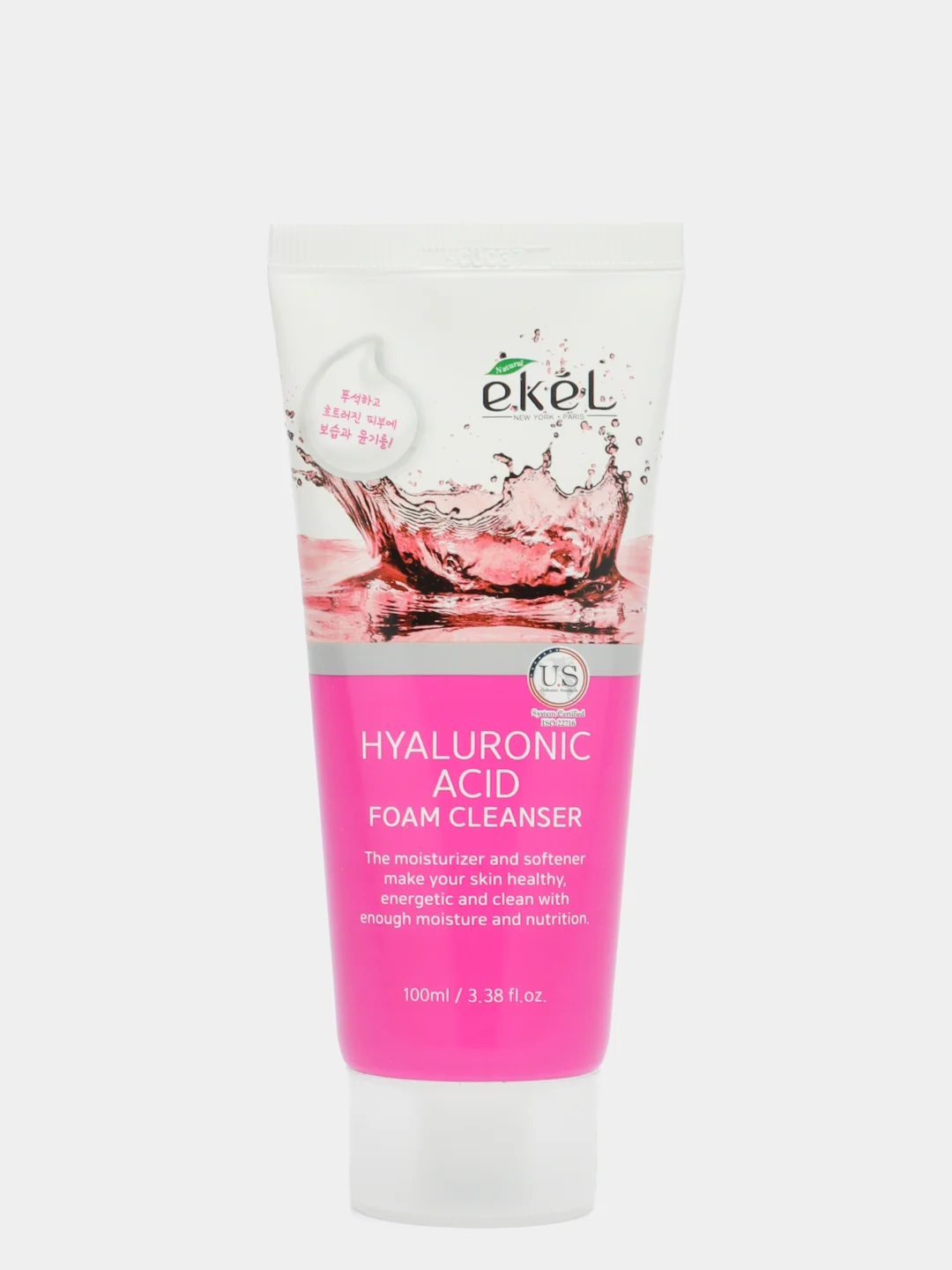 Пенка для умывания Ekel Foam Cleanser Hyaluronic Acid с гиалуроновой кислотой, 100 мл