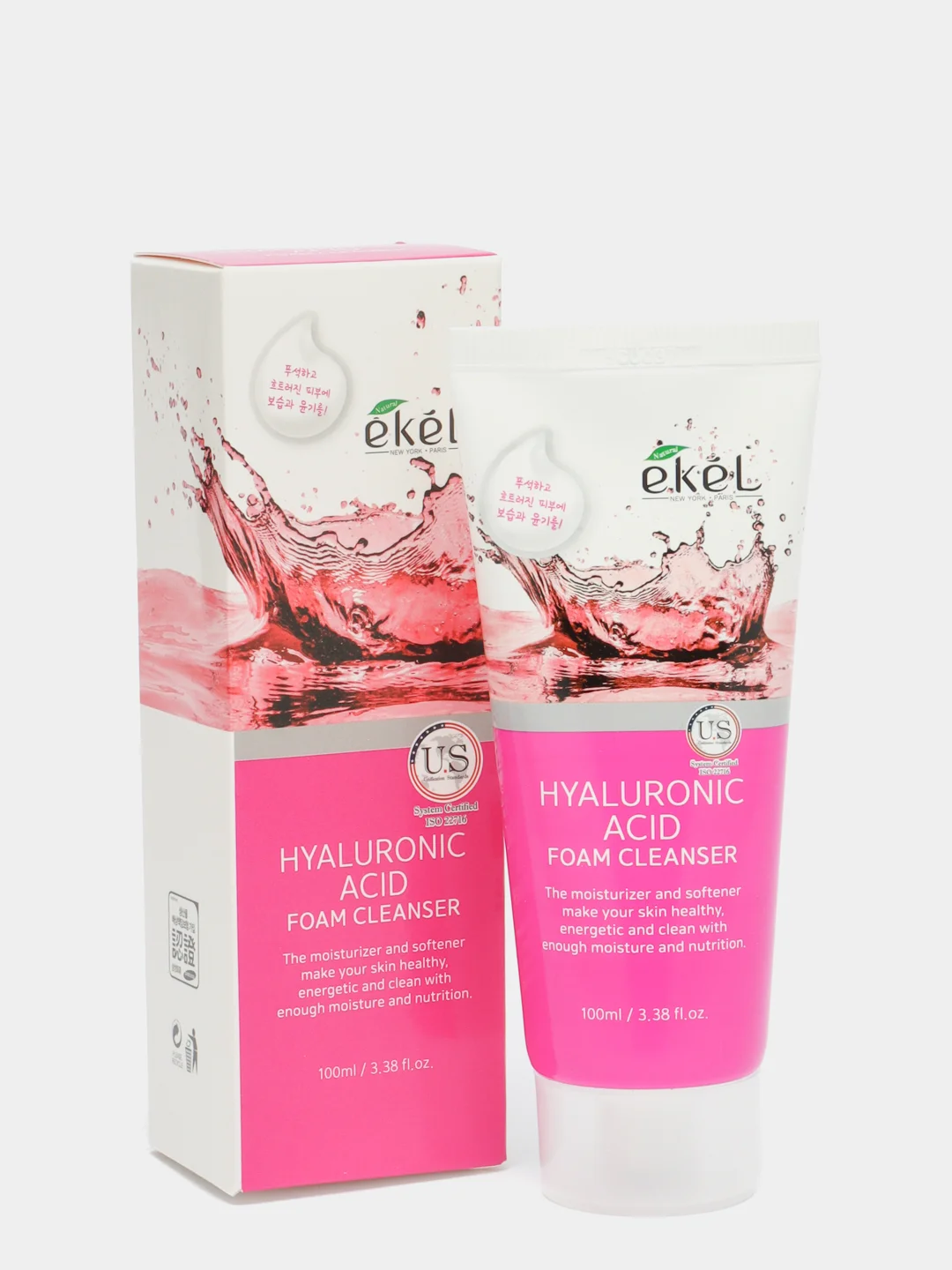 Пенка для умывания Ekel Foam Cleanser Hyaluronic Acid с гиалуроновой кислотой, 100 мл