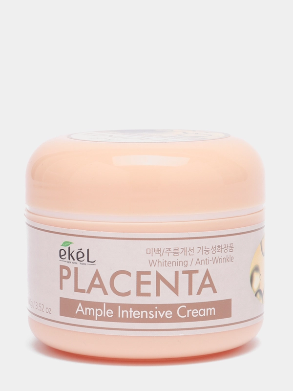 Корейский  ампульный крем для лица с плацентой Ekel Ample Intensive Cream Placenta, 100 г