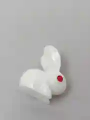 Белый мини кролик (3шт) сувенир коллекция