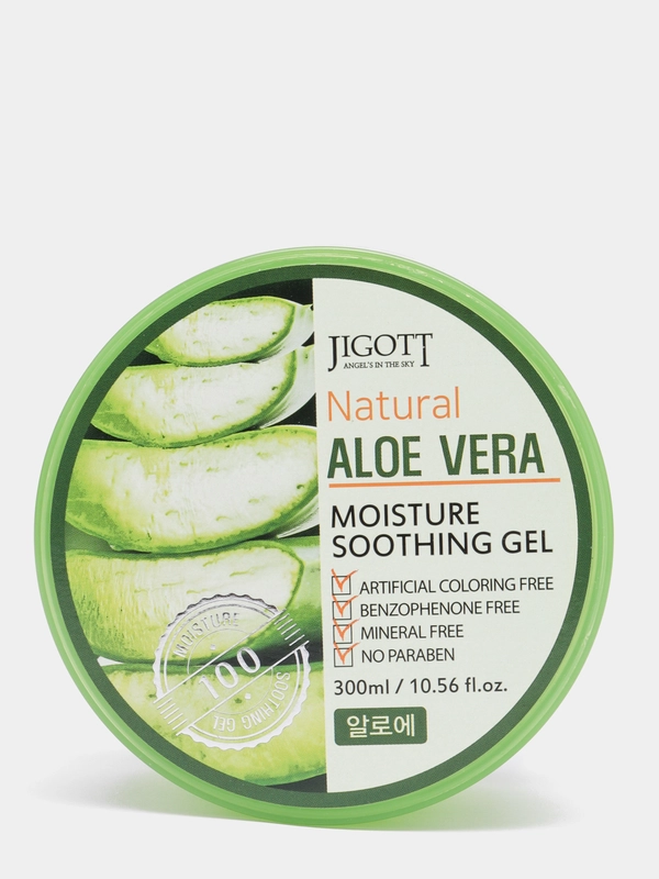 Корейский гель с алоэ вера Jigott Natural Aloe Vera Gel, универсальный, 300 мл