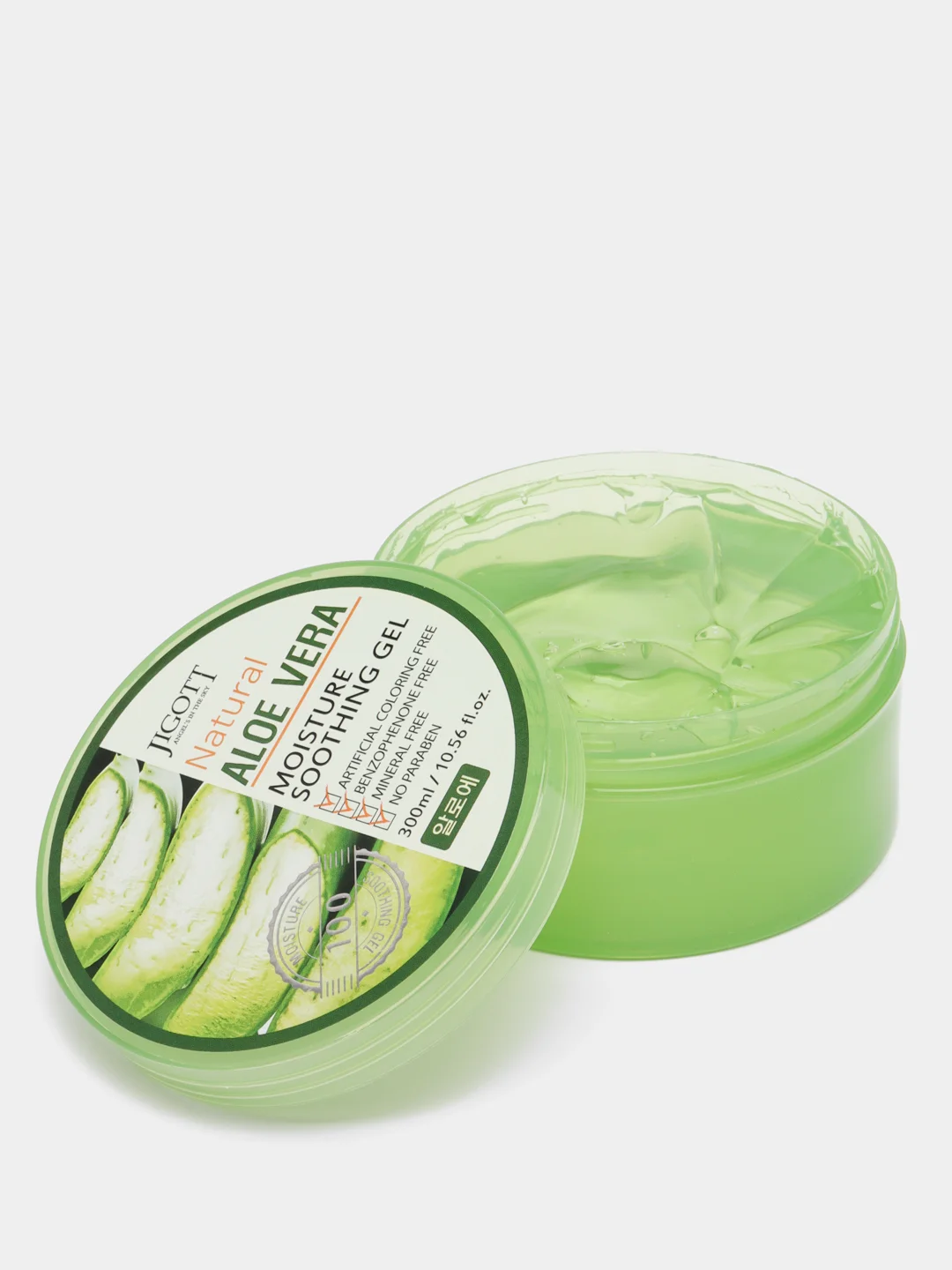 Корейский гель с алоэ вера Jigott Natural Aloe Vera Gel, универсальный, 300 мл
