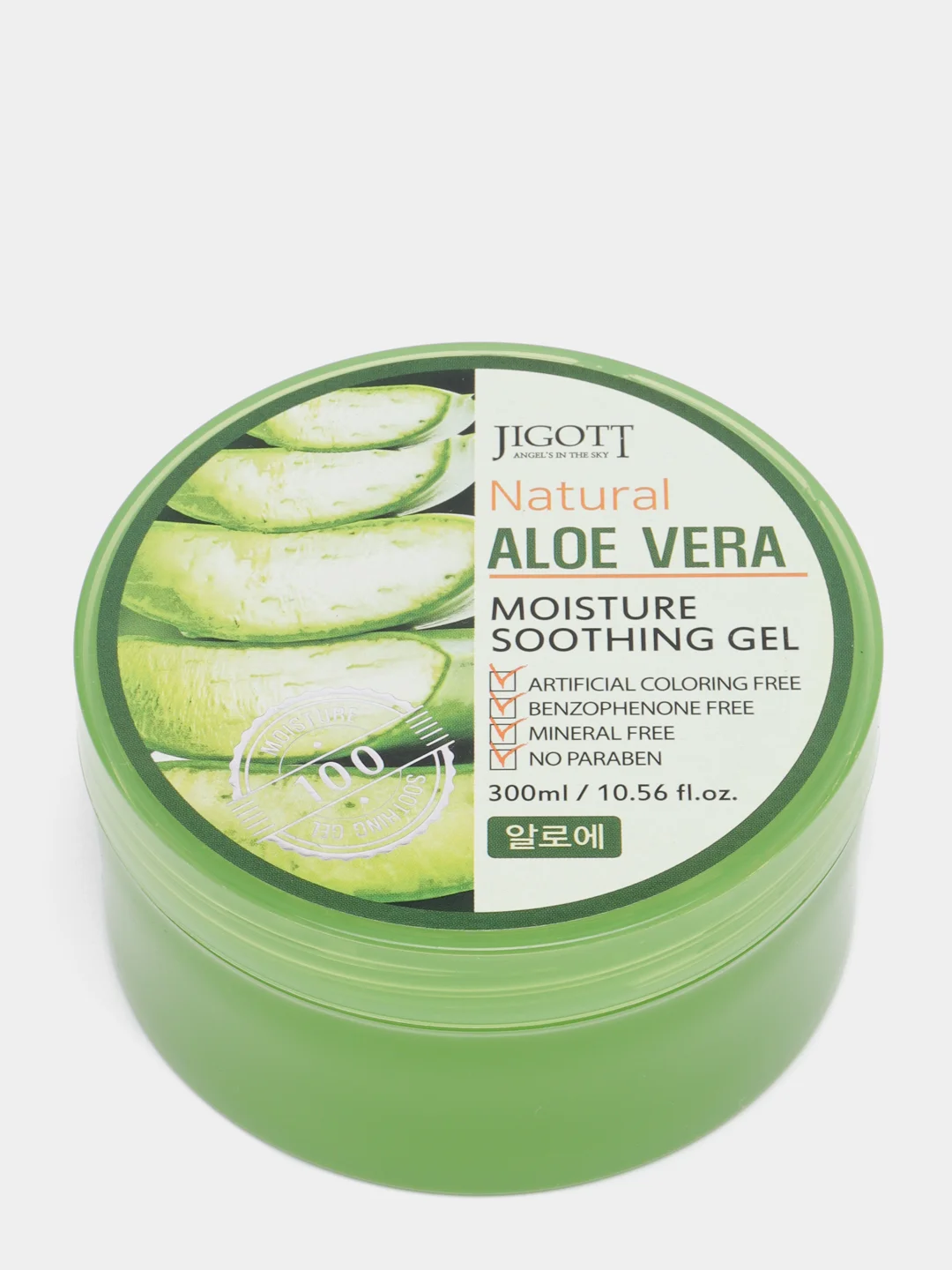 Корейский гель с алоэ вера Jigott Natural Aloe Vera Gel, универсальный, 300 мл