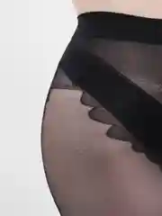 Колготки женские ESS 40 den Bikini, черные, ажурные