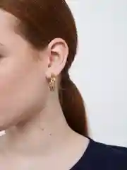 Желтый серьги конго, жемчуг, гвоздики, в виде цветка, бабочки, подвески