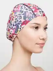 Вишнёвый шапочка для плавания, тканевая