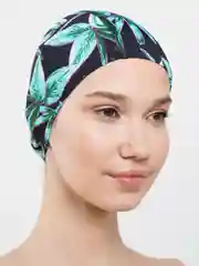 Зеленый шапочка для плавания, тканевая