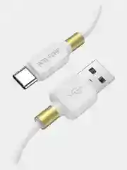 Белый быстрая зарядка Type-C 3.0A, Lightning 2.4A, Micro-USB 2.4A, BOROFONE BX59, 1 м