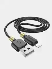 Черный быстрая зарядка Type-C 3.0A, Lightning 2.4A, Micro-USB 2.4A, BOROFONE BX59, 1 м