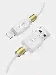 Белый быстрая зарядка Type-C 3.0A, Lightning 2.4A, Micro-USB 2.4A, BOROFONE BX59, 1 м