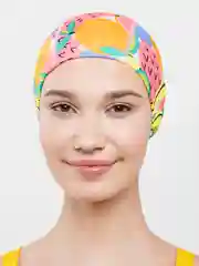 Лимонный шапочка для плавания, тканевая