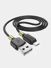 Черный быстрая зарядка Type-C 3.0A, Lightning 2.4A, Micro-USB 2.4A, BOROFONE BX59, 1 м