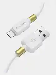 Белый быстрая зарядка Type-C 3.0A, Lightning 2.4A, Micro-USB 2.4A, BOROFONE BX59, 1 м