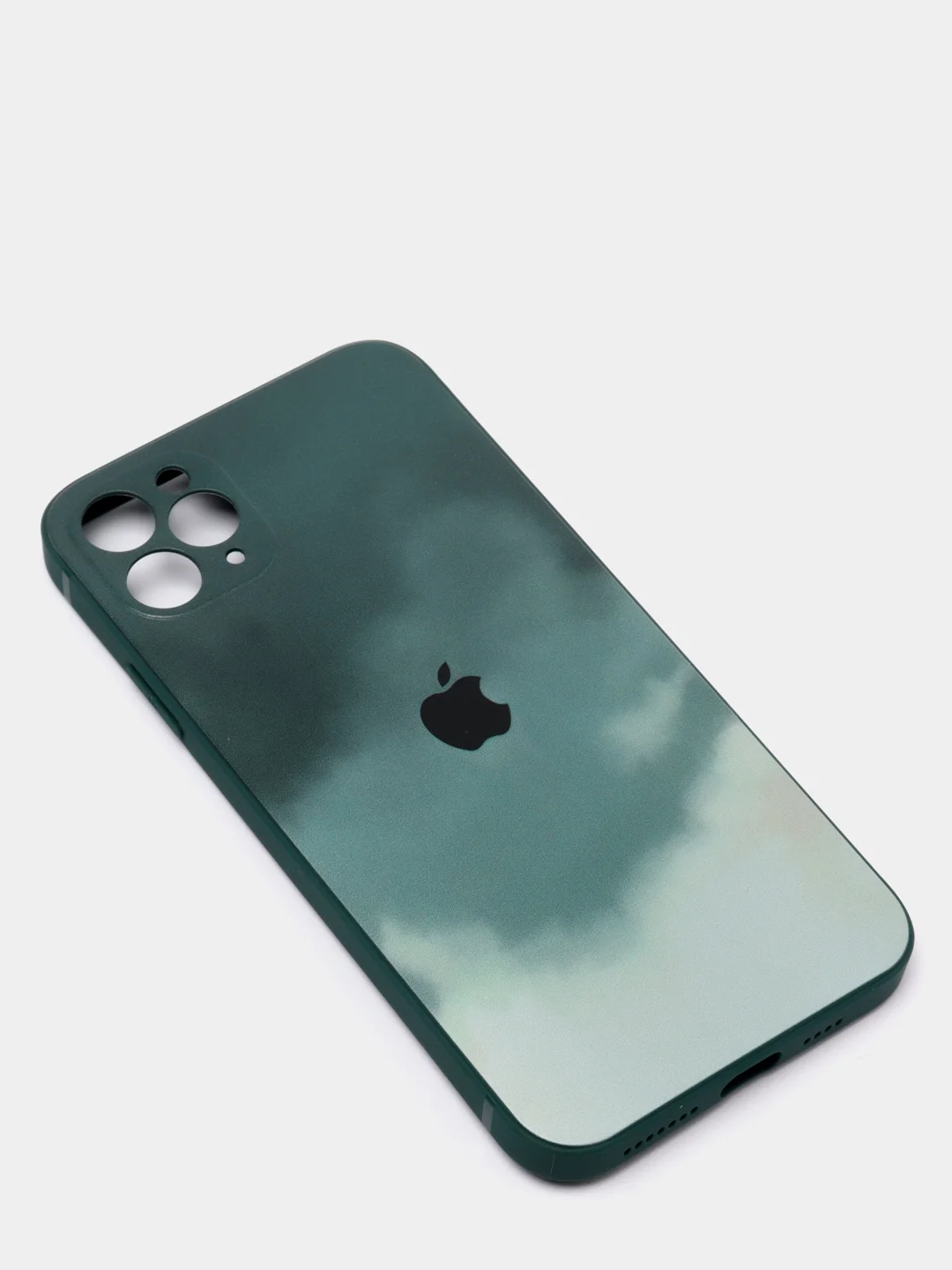 Лесной зеленый чехол для Айфон (iPhone) 11 / 14 / 13 Pro / Max / 7 / 8 / Plus X / XS XR / 12 Mini, силиконовый