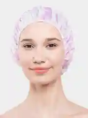 Розовый шапочка для душа, плотная