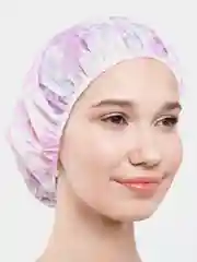 Розовый шапочка для душа, плотная