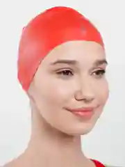 Алый шапочка для плавания
