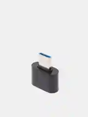 Черный переходник с USB 3.0 на Type-C 2.0